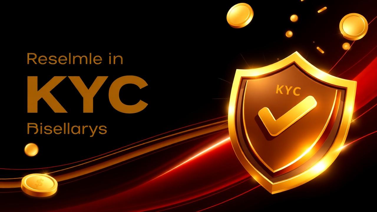 7JL account KYC verification with gold shield and checkmark